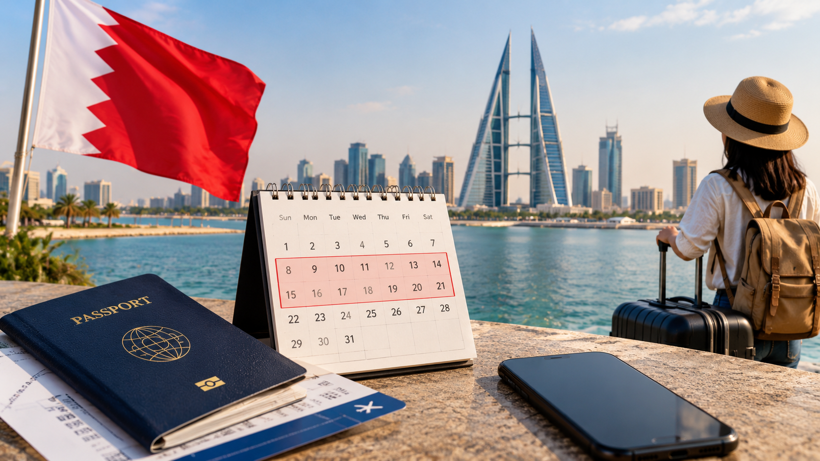 Bahrain's eVisa Defaults to a Two-Week Stay: Check It Covers Your Whole Trip