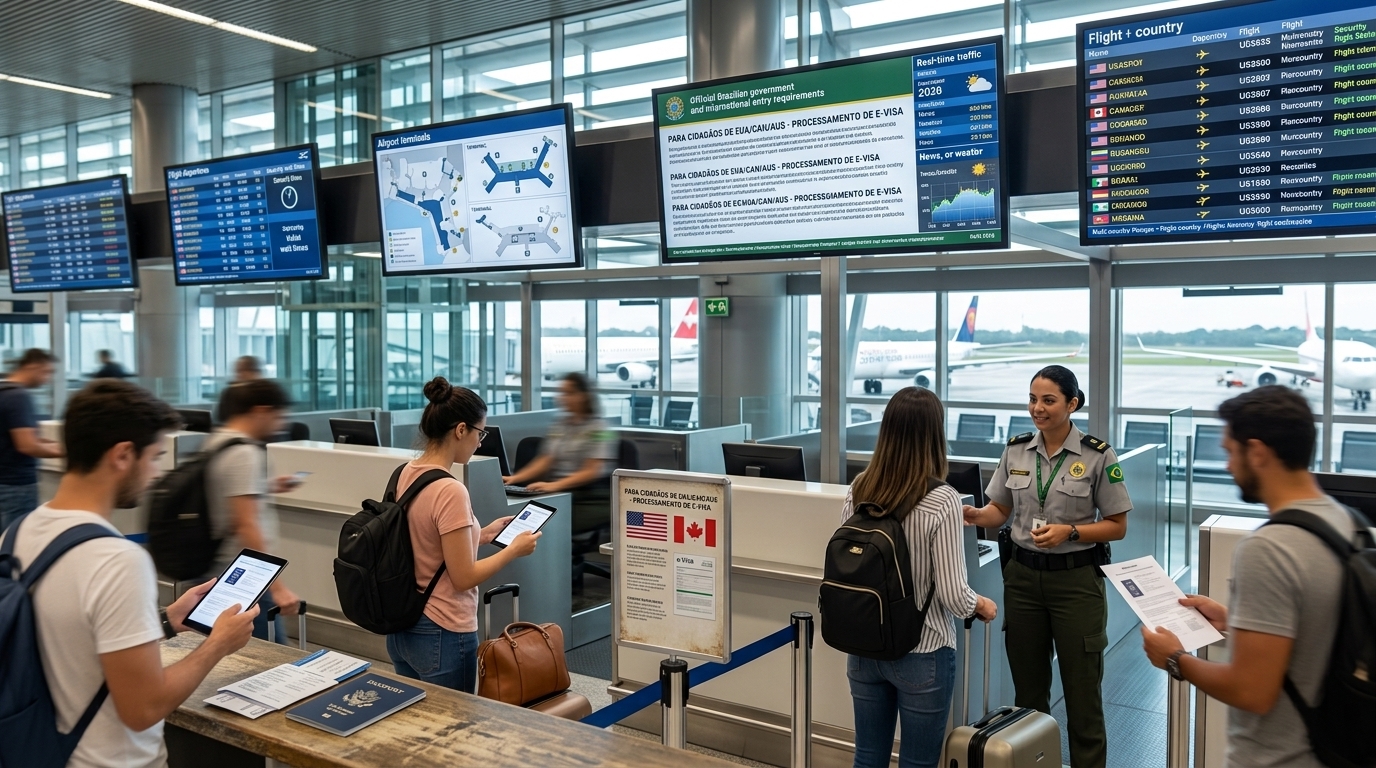 Brazil Still Requires an e-Visa From American, Canadian and Australian Travellers